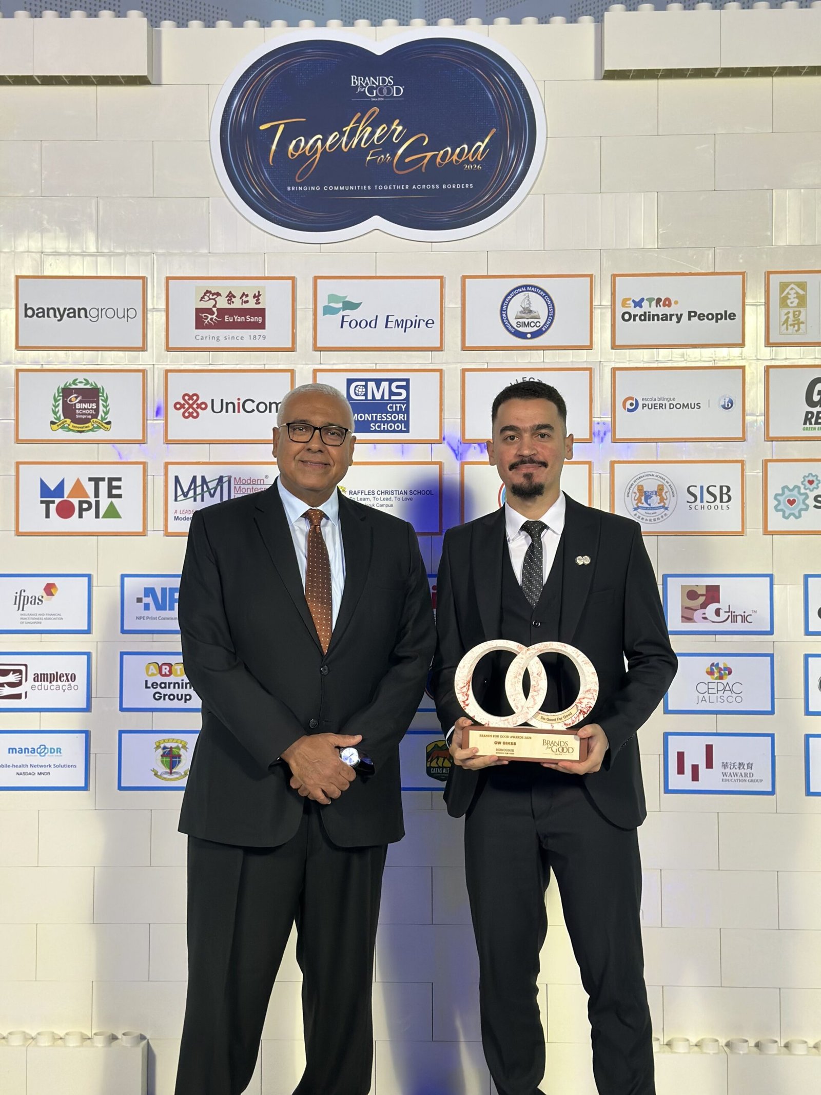 Omar Walid with HE Ambassador Ahmed Mostafa in Singapore